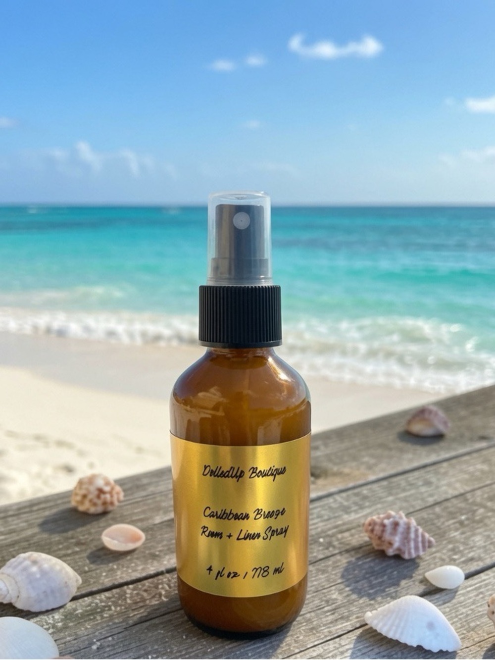 4oz Caribbean Breeze Room & Linen Spray Tropical Coconut Beach Scent
